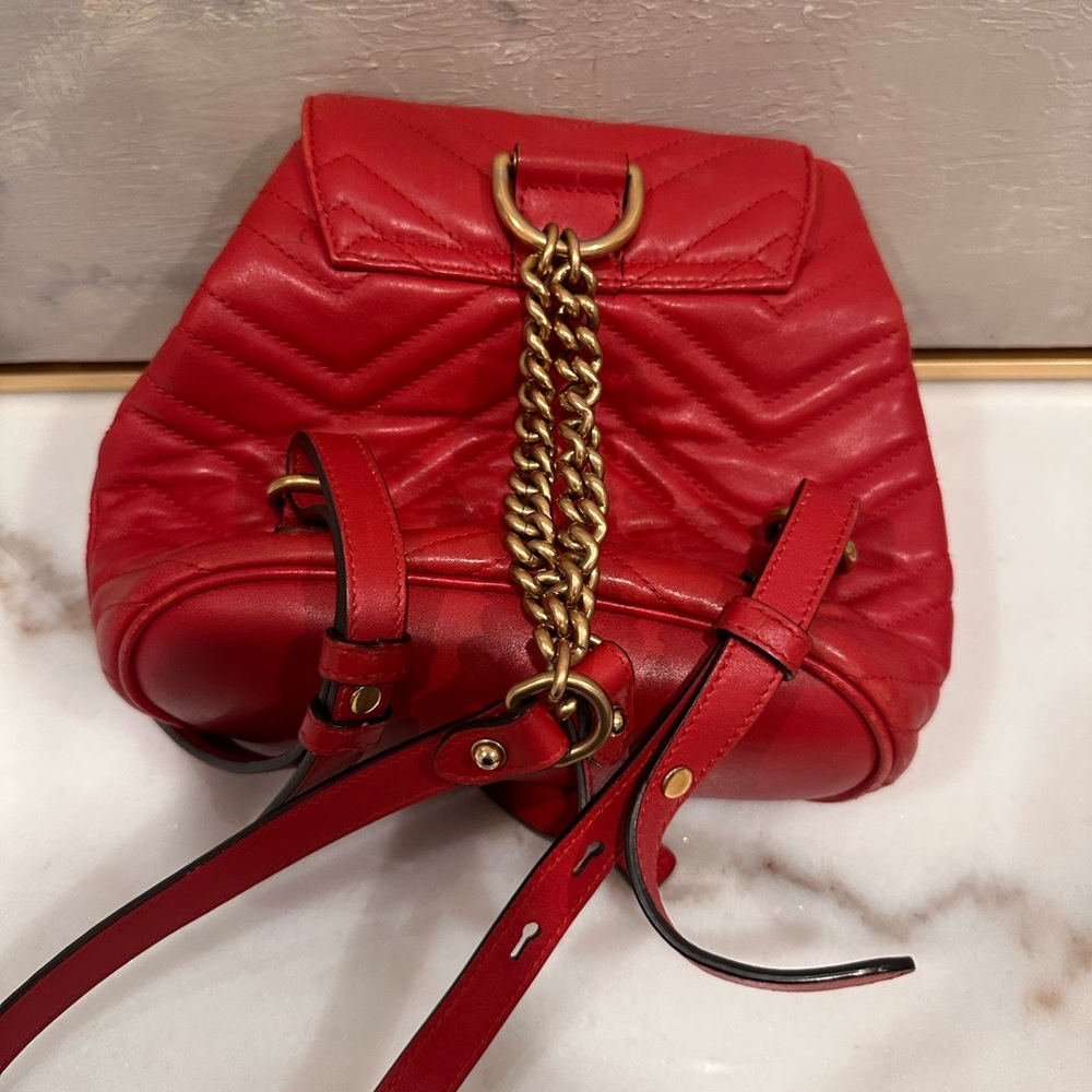 Red Gucci Women's Backpack - Picture 2 of 4